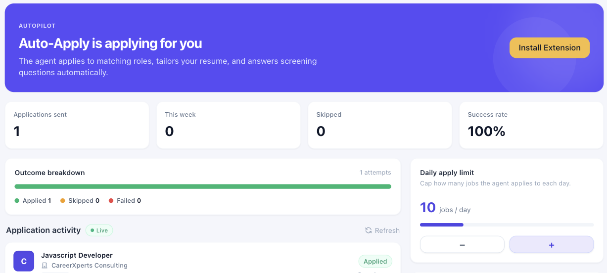 Resume Builder Mockup